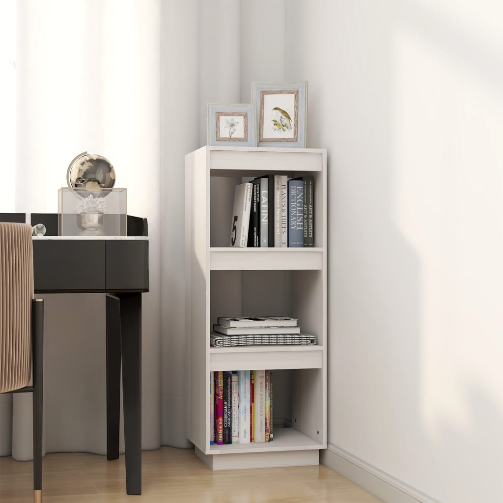 Bookcase/Room divider, white, 40x35x103 cm, solid pine wood