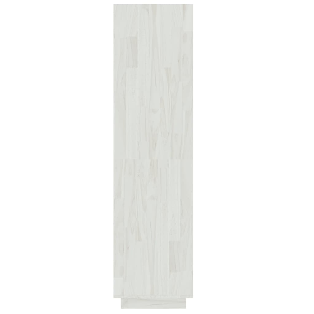 Bookcase/Room divider, white, 40x35x135 cm, solid pine wood