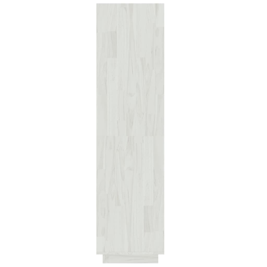 Bookcase/Room divider, white, 60x35x135 cm, solid pine wood