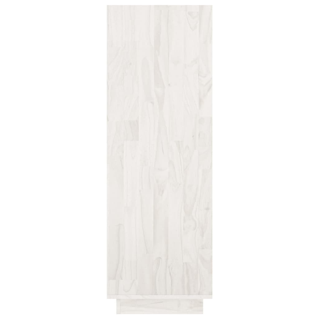 Bookcase/Room divider, white, 80x35x103 cm, solid pine wood