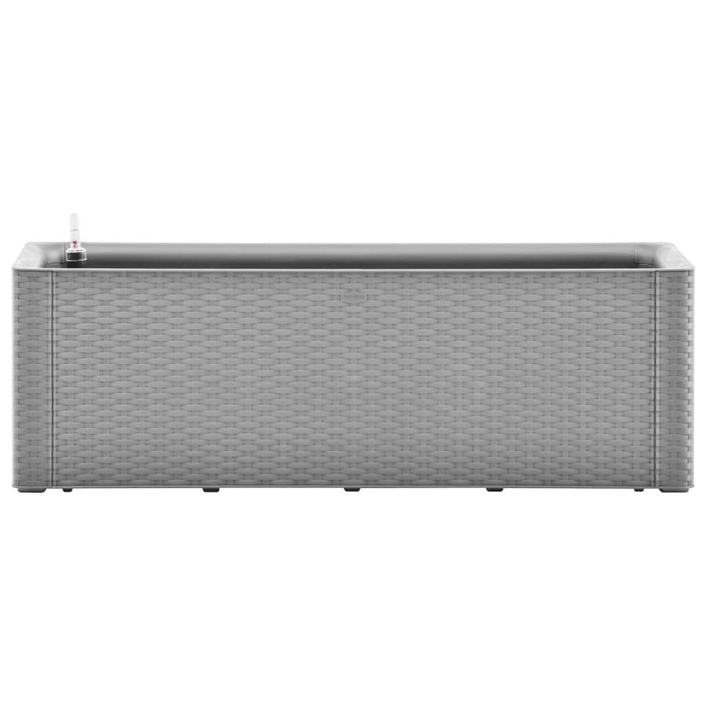 Strat înălțat grădină sistem automat udare gri 100x43x33 cm