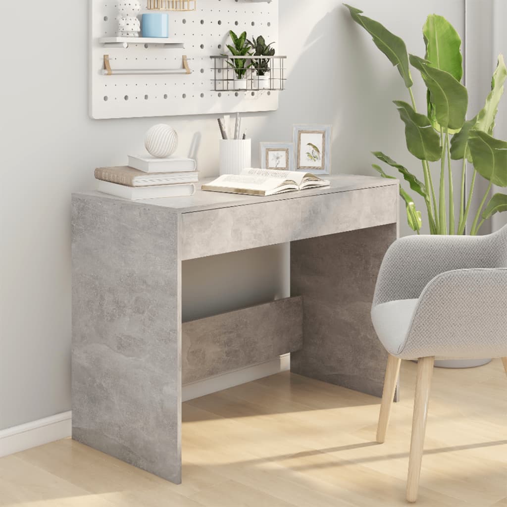 Desk, concrete grey, 101 x 50 x 76.5 cm, chipboard
