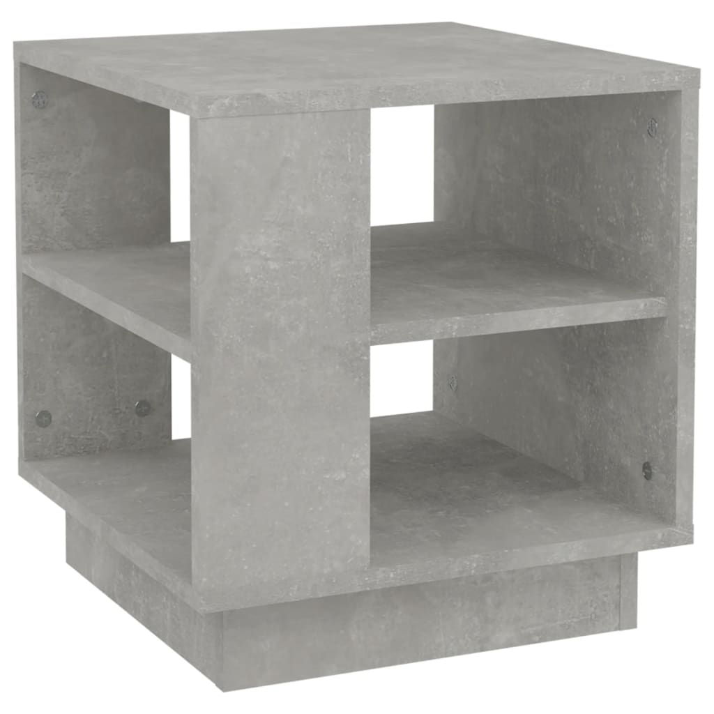 Măsuță de cafea gri beton 40x40x43 cm lemn prelucrat