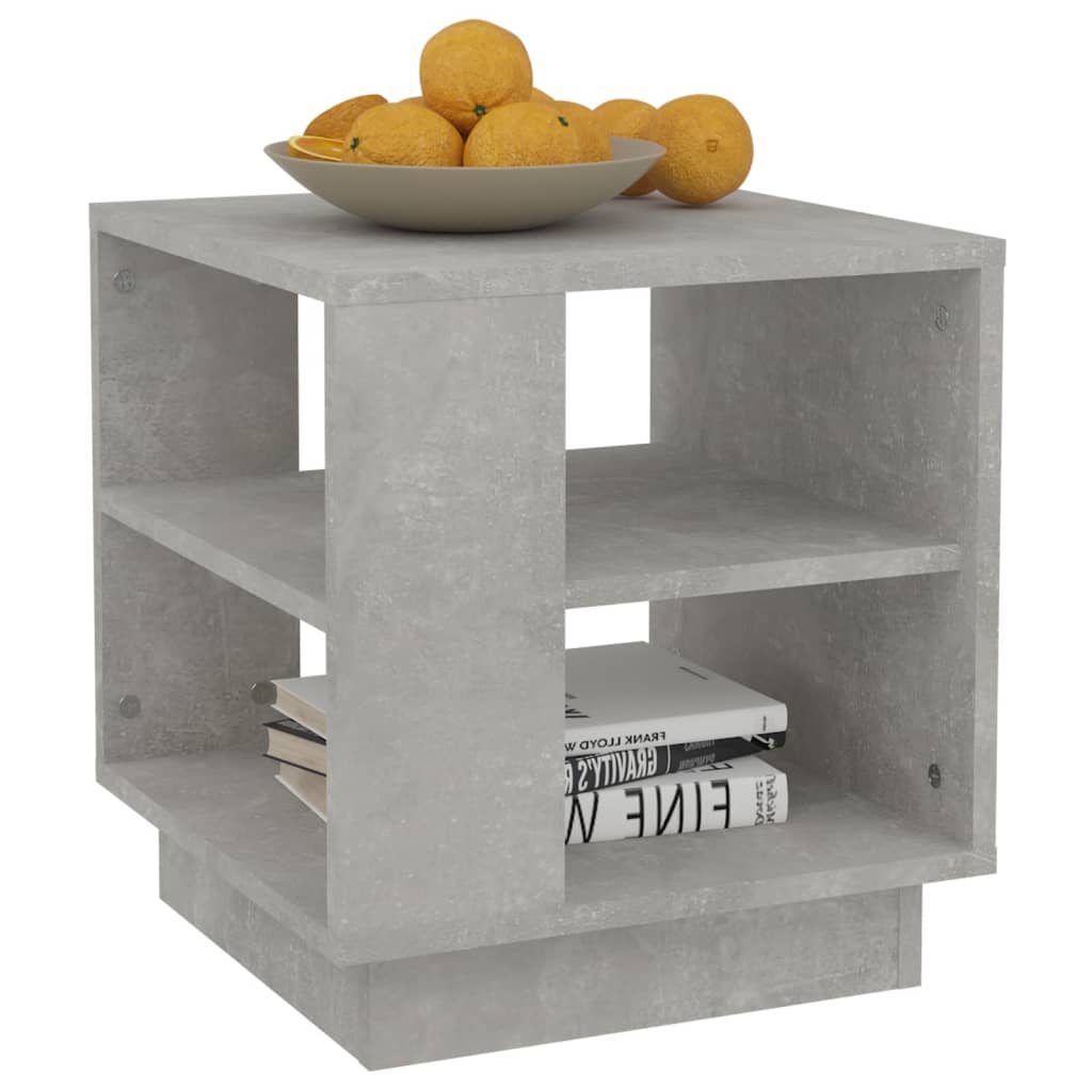 Măsuță de cafea gri beton 40x40x43 cm lemn prelucrat