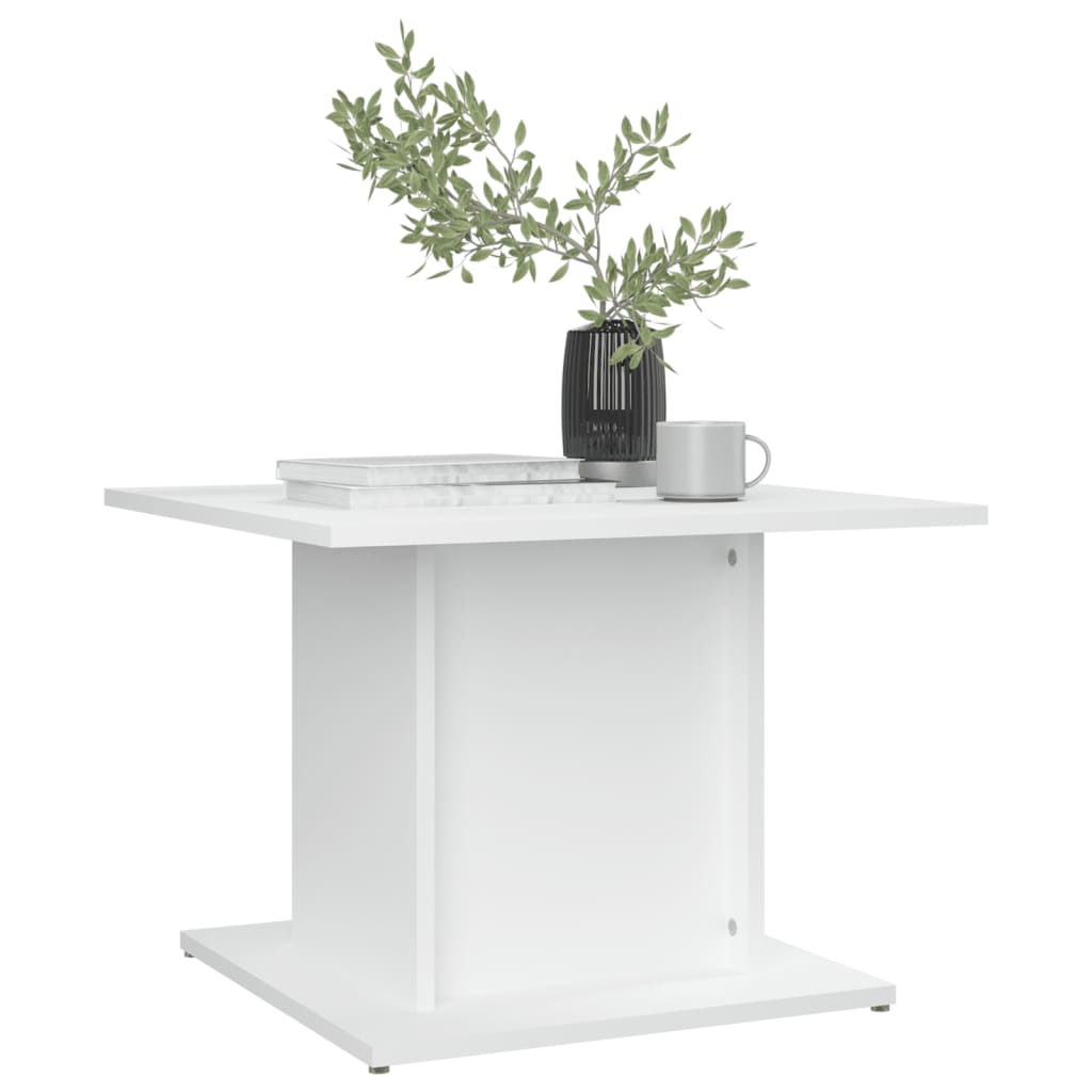 Coffee table, white, 55.5x55.5x40 cm, chipboard