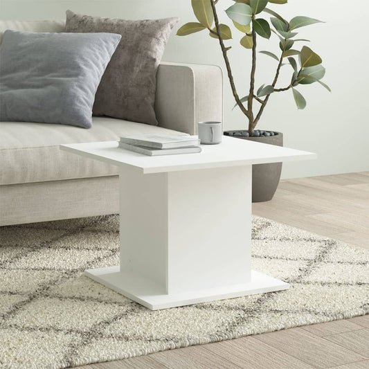 Coffee table, white, 55.5x55.5x40 cm, chipboard