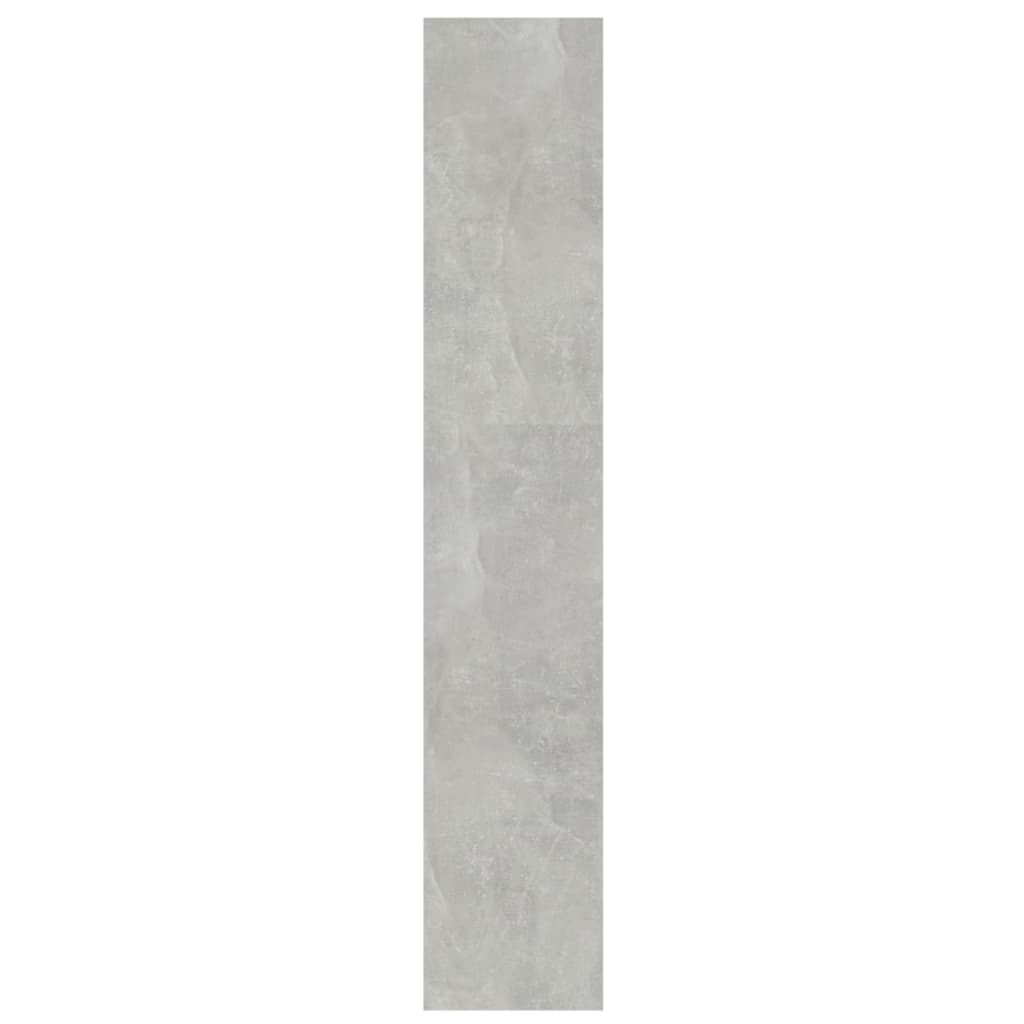 Bibliotecă/Separator cameră, gri beton, 100x30x166 cm