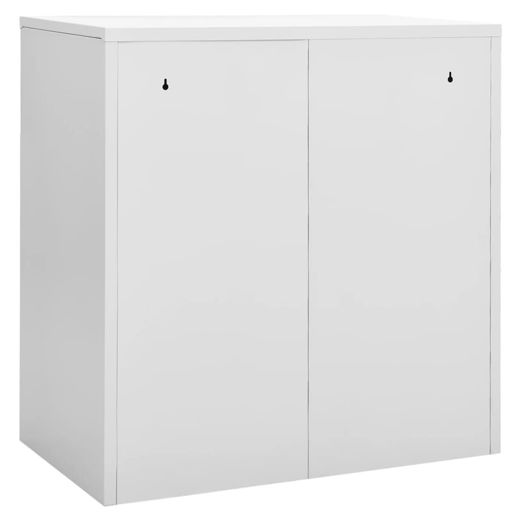 Locker cabinets 2 pcs. light gray and red 90x45x92.5 cm steel