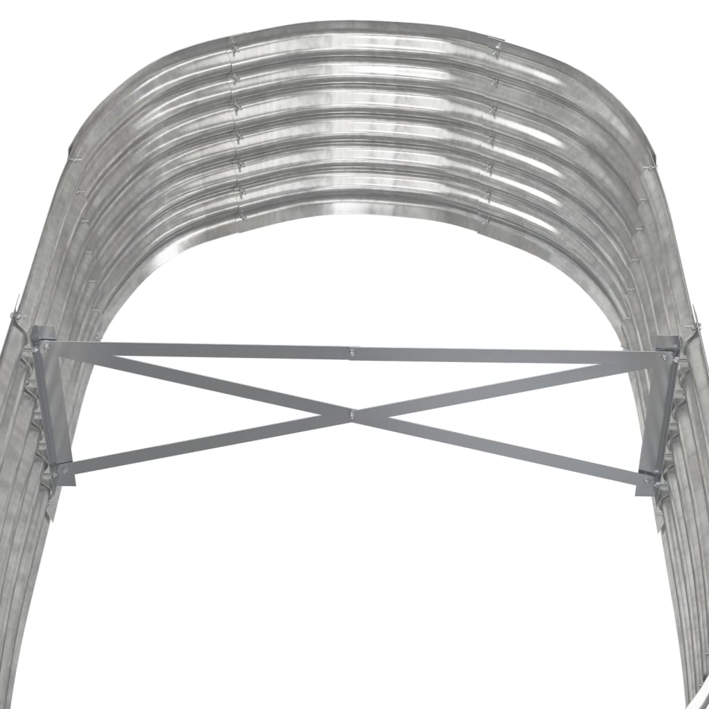 Strat înălțat grădină 152x80x36 cm oțel vopsit electrostatic