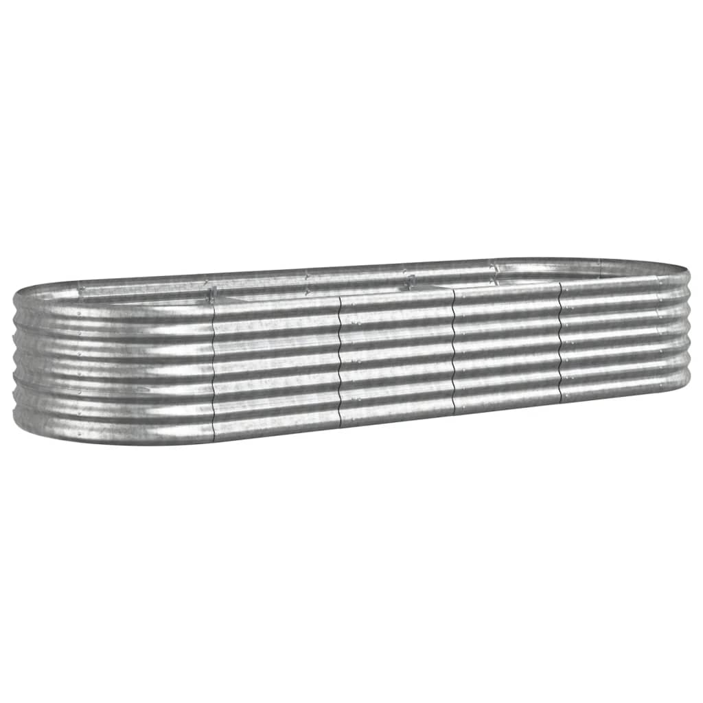 Strat înălțat grădină 224x80x36 cm oțel vopsit electrostatic