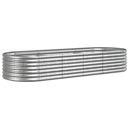 Strat înălțat grădină 224x80x36 cm oțel vopsit electrostatic
