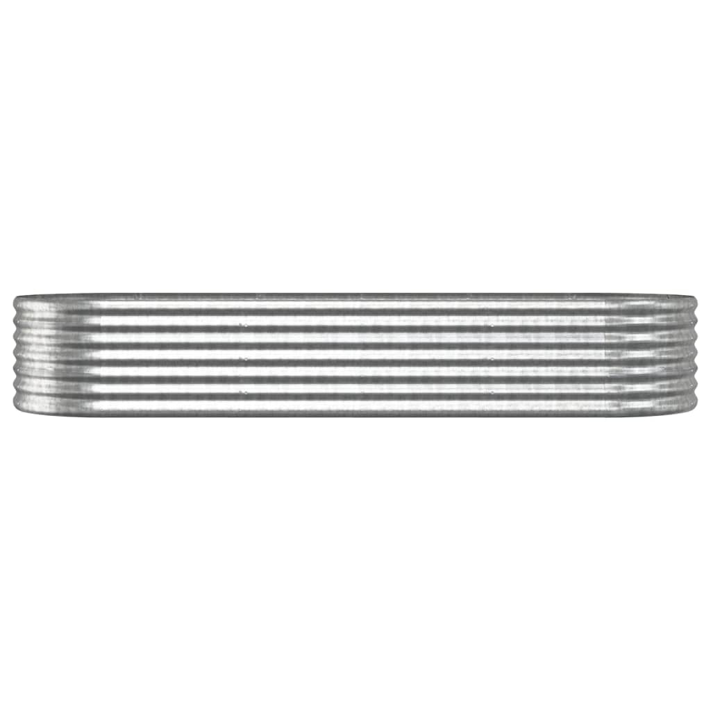 Strat înălțat grădină 224x80x36 cm oțel vopsit electrostatic