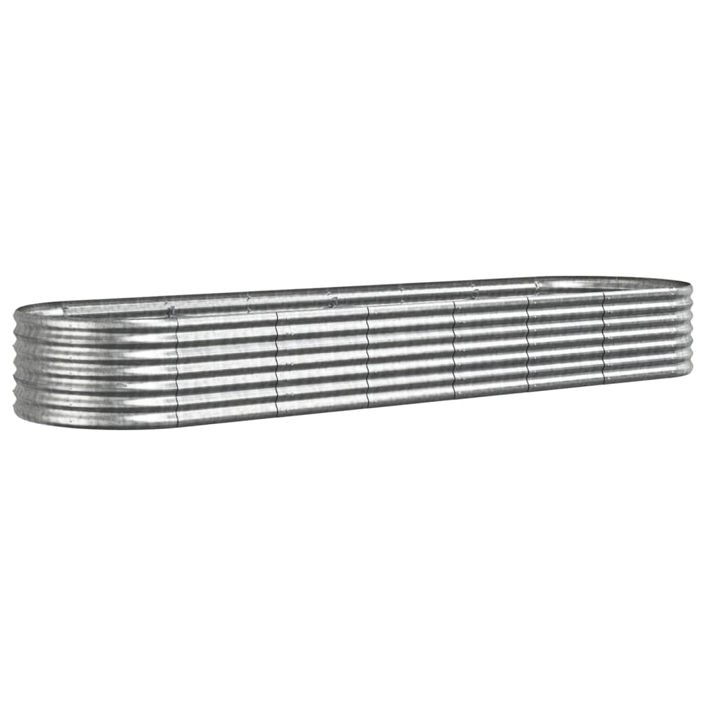 Strat înălțat grădină 296x80x36 cm oțel vopsit electrostatic