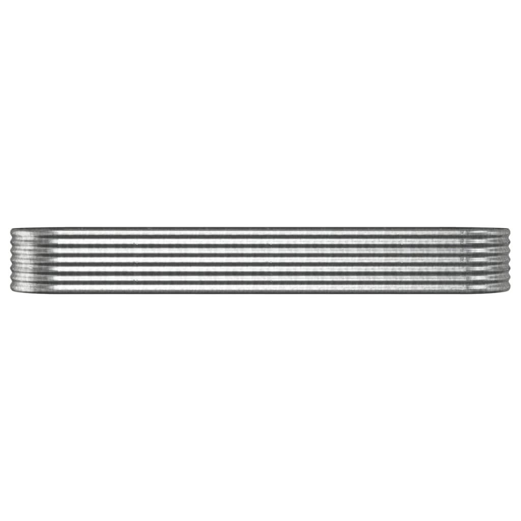 Strat înălțat grădină 296x80x36 cm oțel vopsit electrostatic