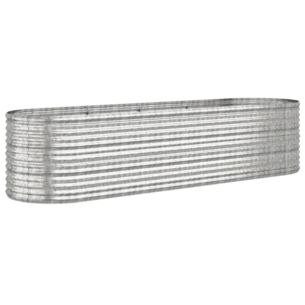Strat înălțat grădină 296x80x68 cm oțel vopsit electrostatic