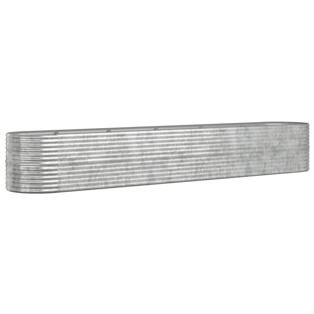 Strat înălțat grădină 440x80x68 cm oțel vopsit electrostatic