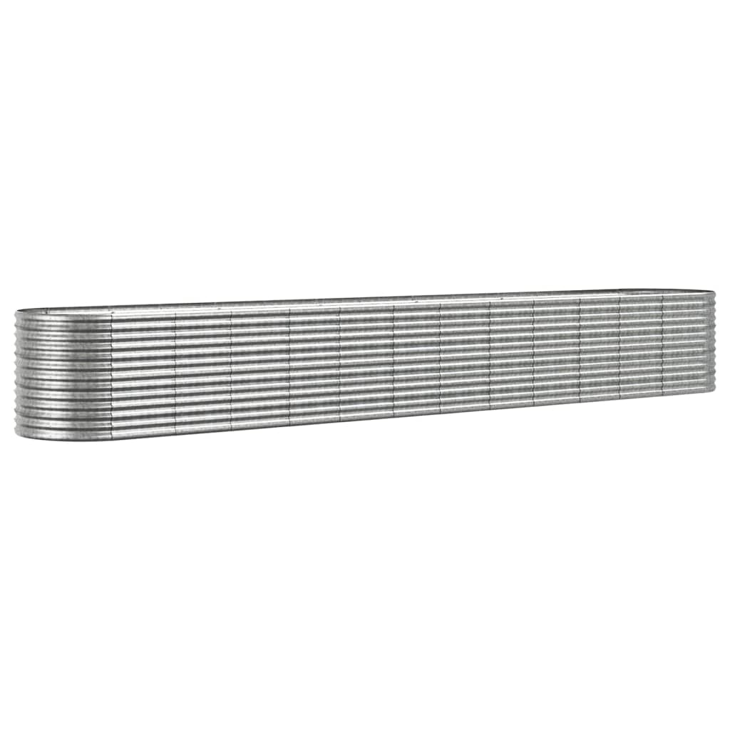 Strat înălțat grădină 512x80x68 cm oțel vopsit electrostatic