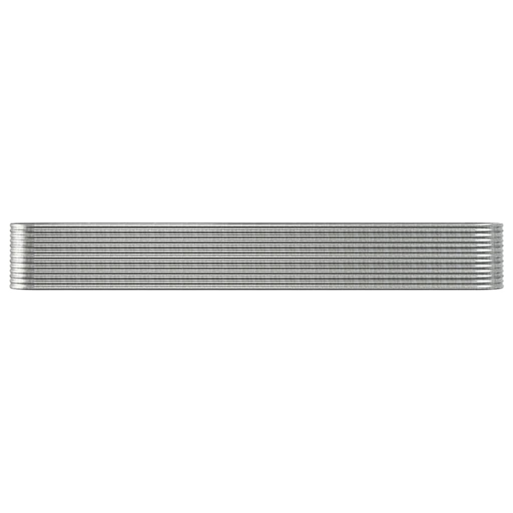 Strat înălțat grădină 512x80x68 cm oțel vopsit electrostatic
