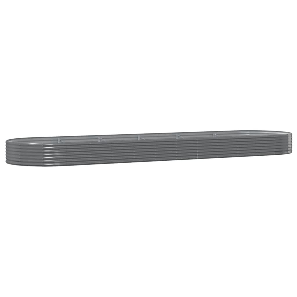 Strat înălțat grădină 523x140x36 cm oțel vopsit electrostatic