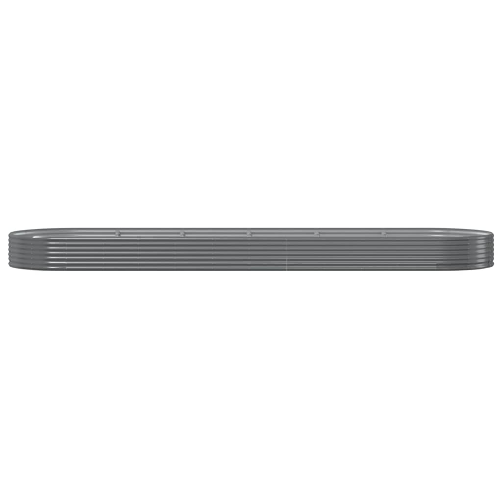 Strat înălțat grădină 523x140x36 cm oțel vopsit electrostatic