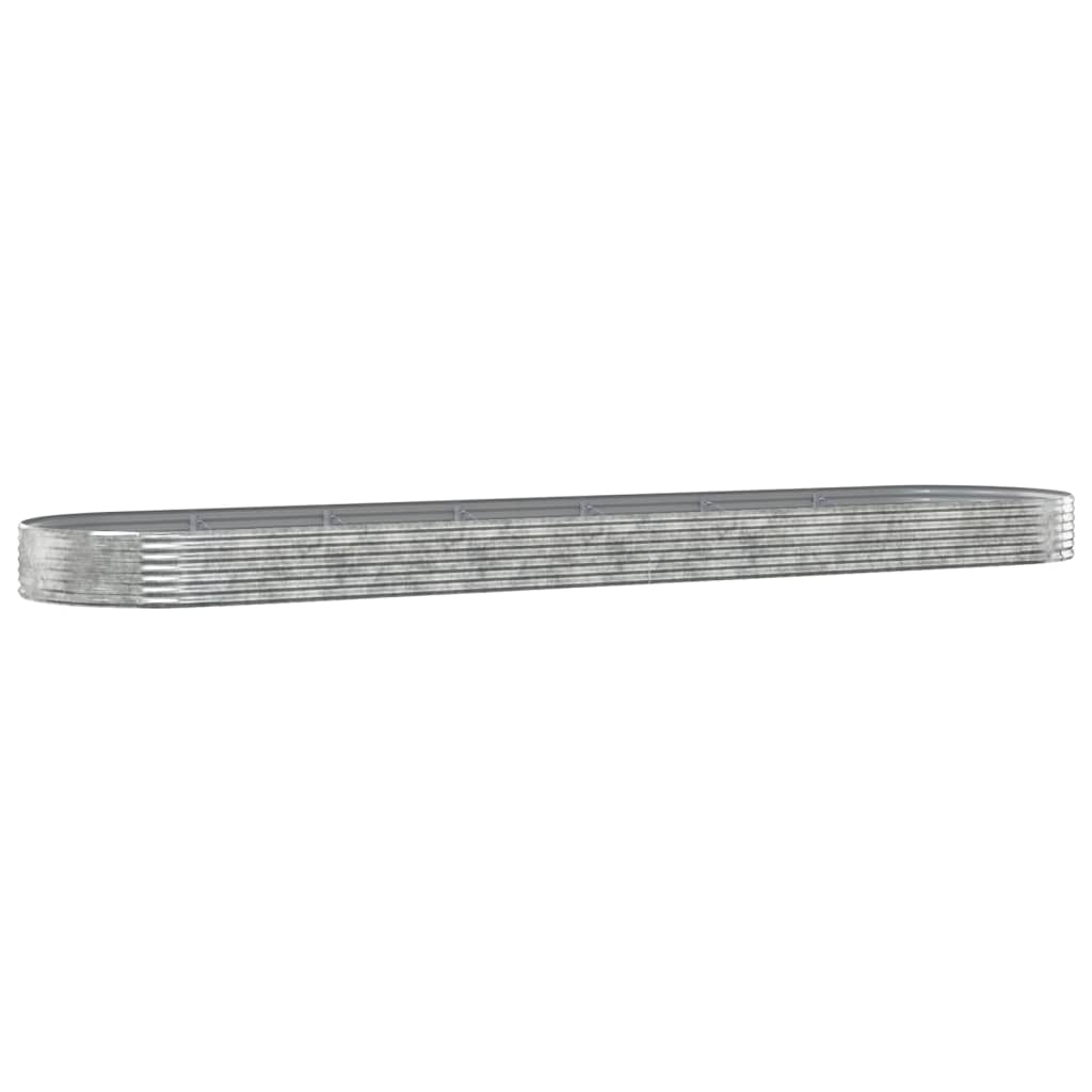 Strat înălțat grădină 600x140x36 cm oțel vopsit electrostatic