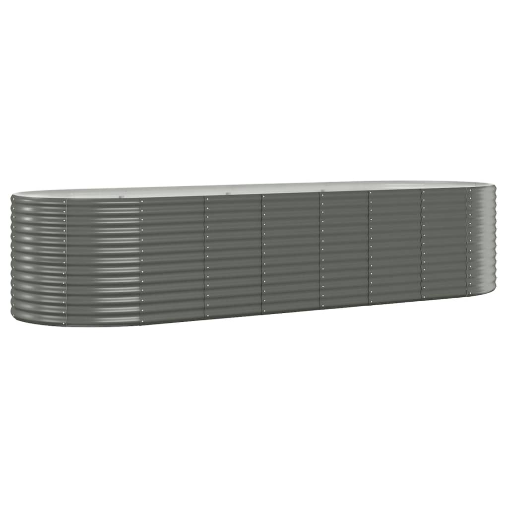 Strat înălțat grădină 322x100x68 cm oțel vopsit electrostatic