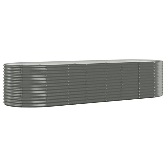 Strat înălțat grădină 322x100x68 cm oțel vopsit electrostatic