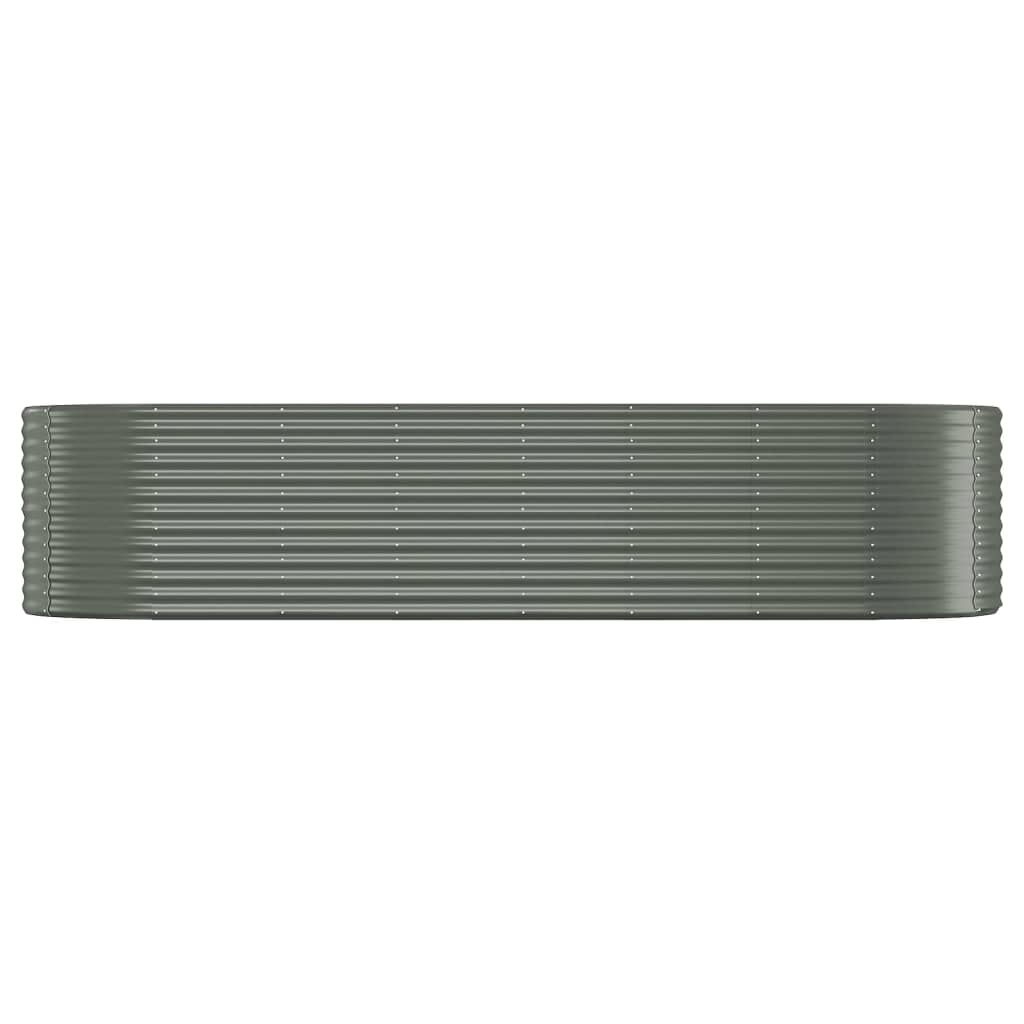 Strat înălțat grădină 322x100x68 cm oțel vopsit electrostatic