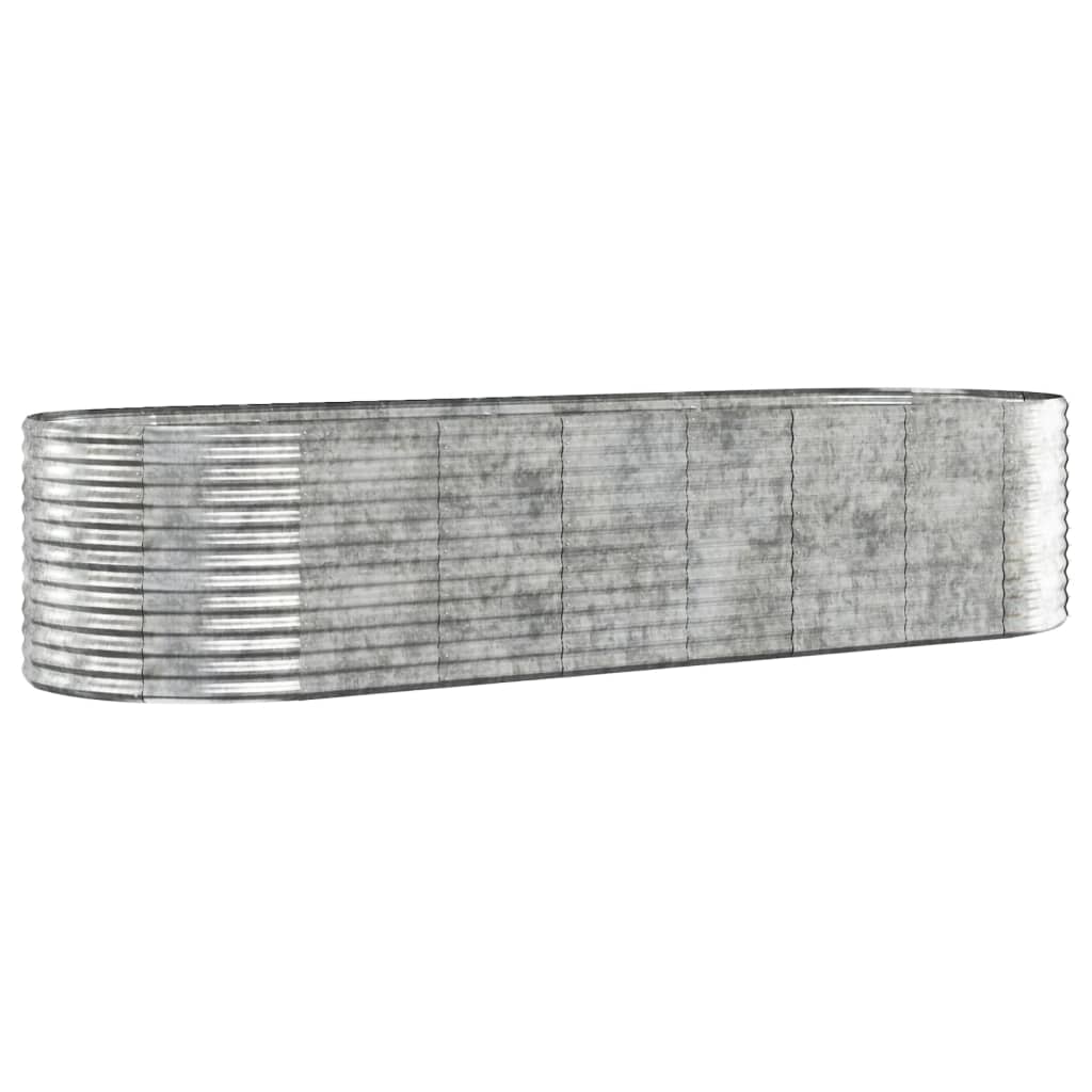 Strat înălțat grădină 322x100x68 cm oțel vopsit electrostatic