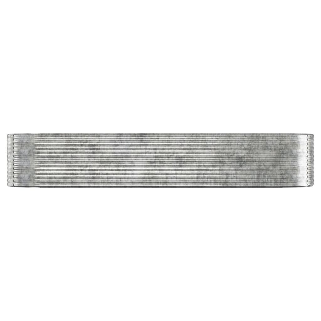 Strat înălțat grădină 396x100x68 cm oțel vopsit electrostatic