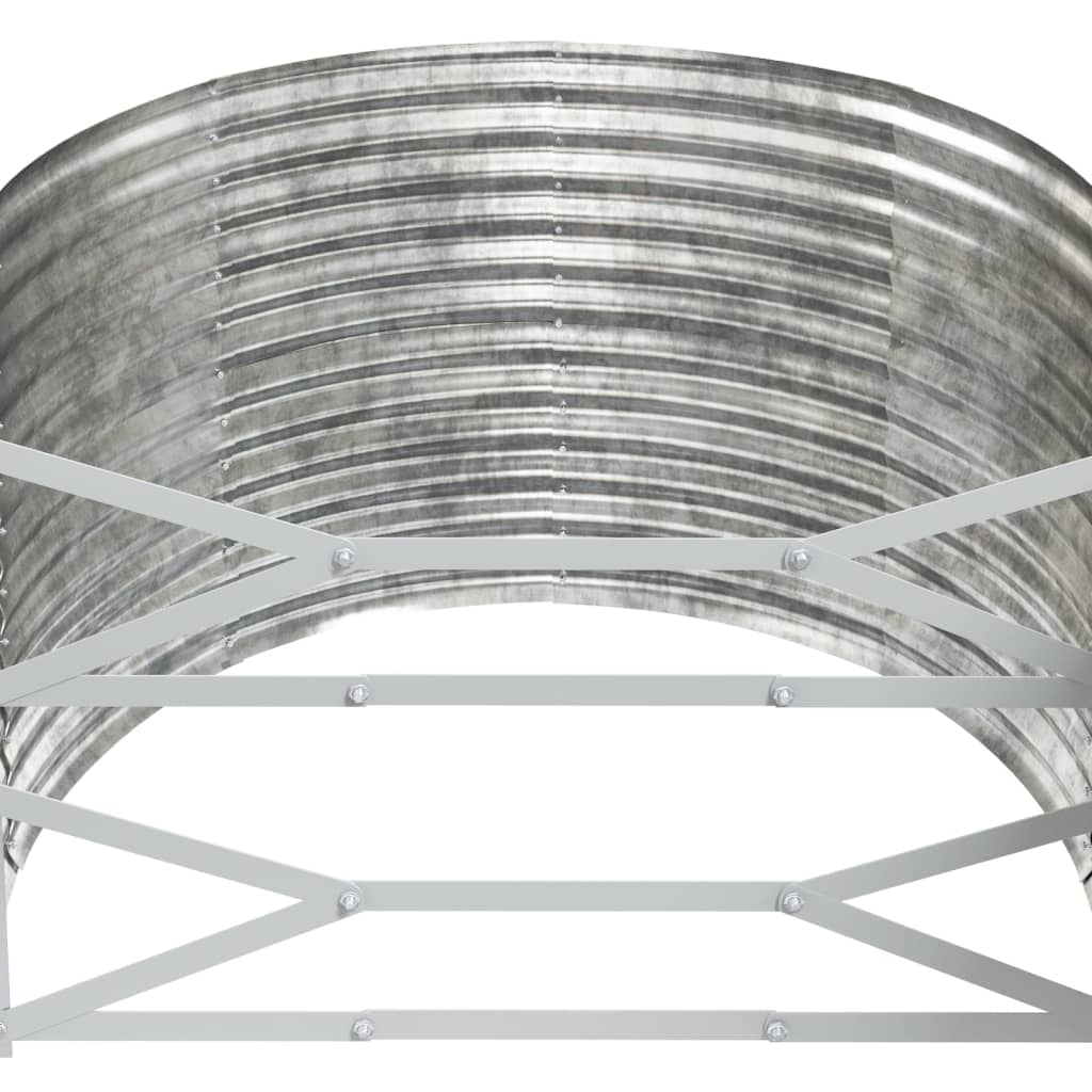 Strat înălțat grădină 396x100x68 cm oțel vopsit electrostatic