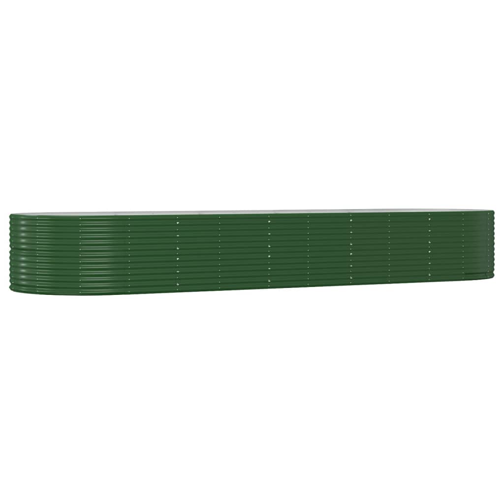 Strat înălțat grădină verde, oțel vopsit electrostatic