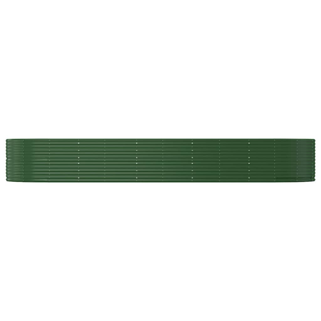 Strat înălțat grădină verde, oțel vopsit electrostatic