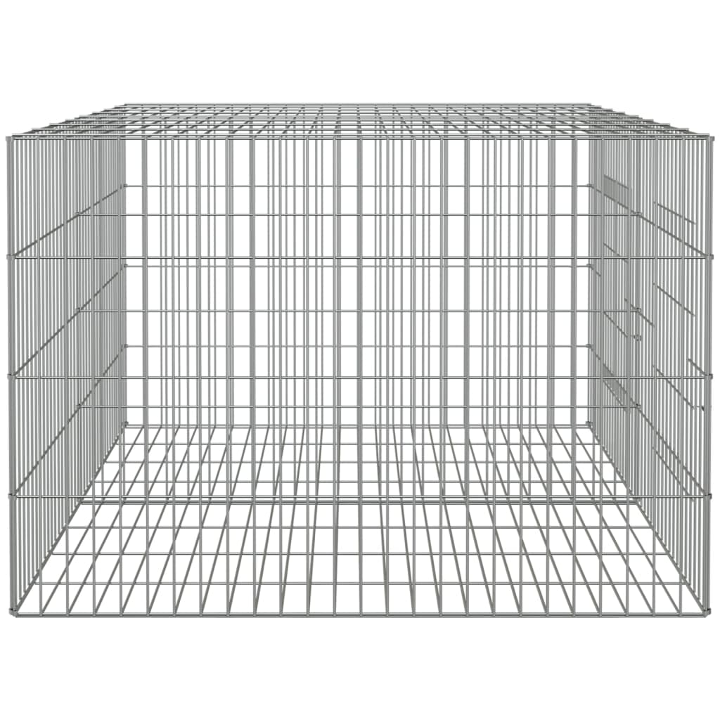 Rabbit cage, 2 panels, 110x79x54 cm, galvanized iron