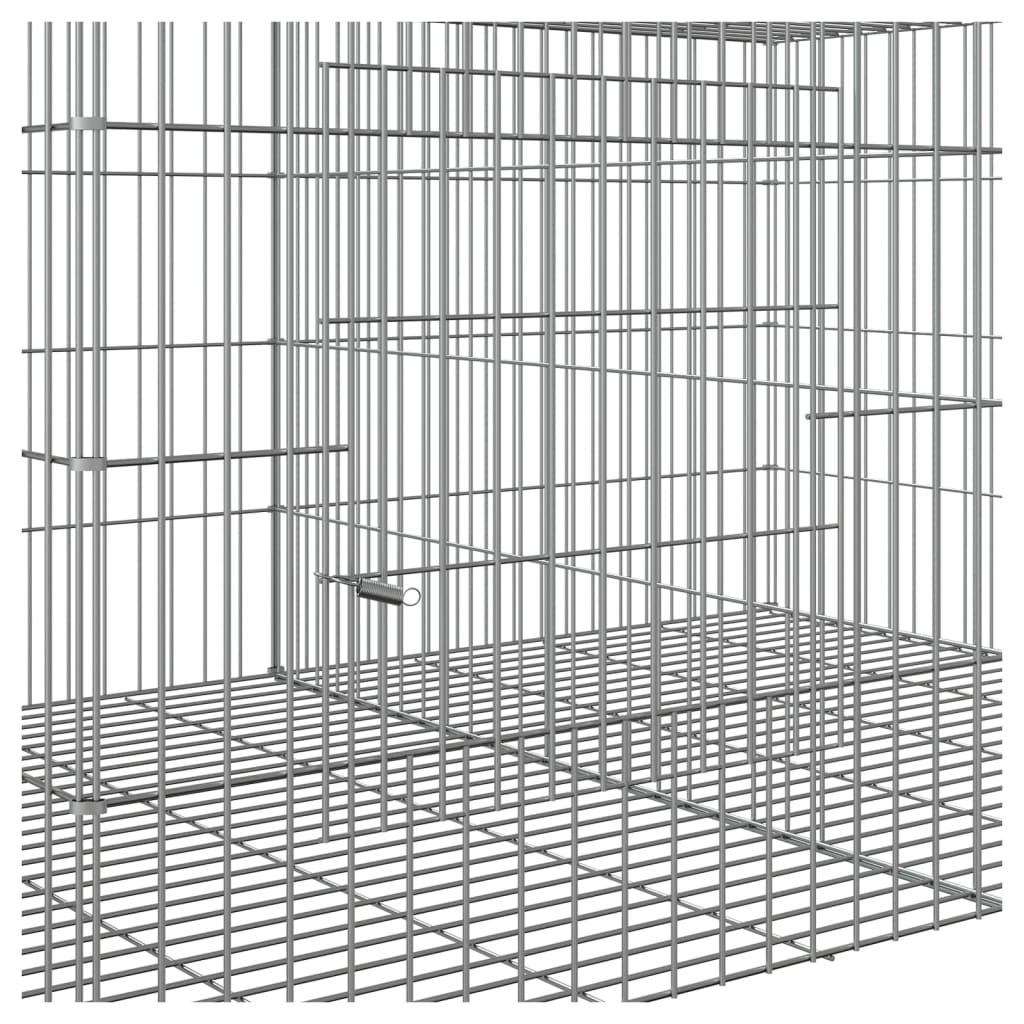 Rabbit cage, 2 panels, 110x79x54 cm, galvanized iron