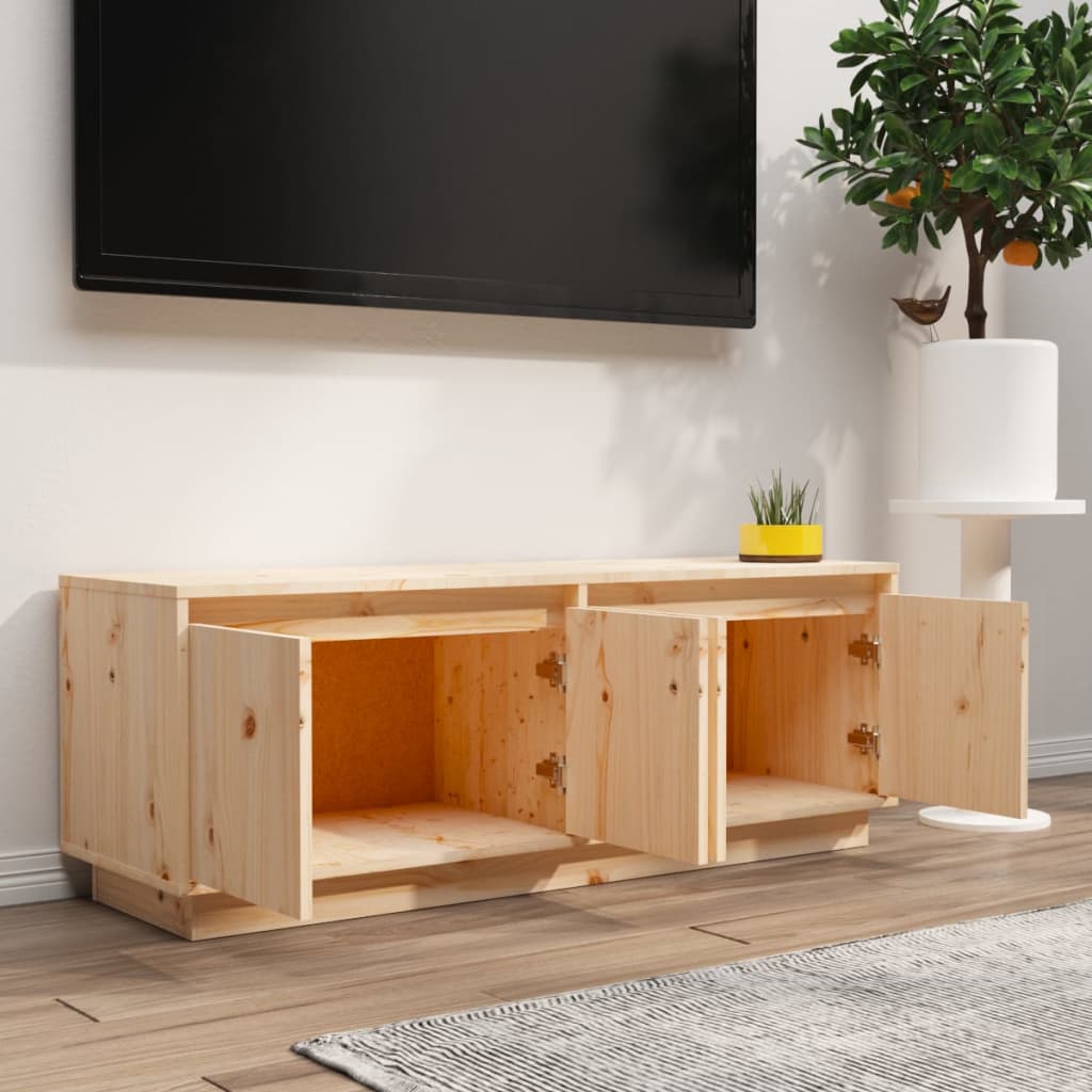 TV chest, 110x34x40 cm, solid pine wood