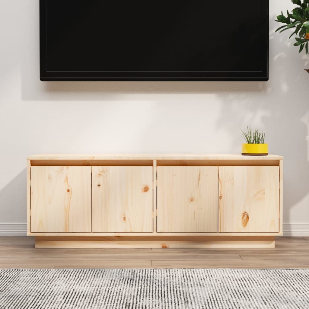 TV chest, 110x34x40 cm, solid pine wood