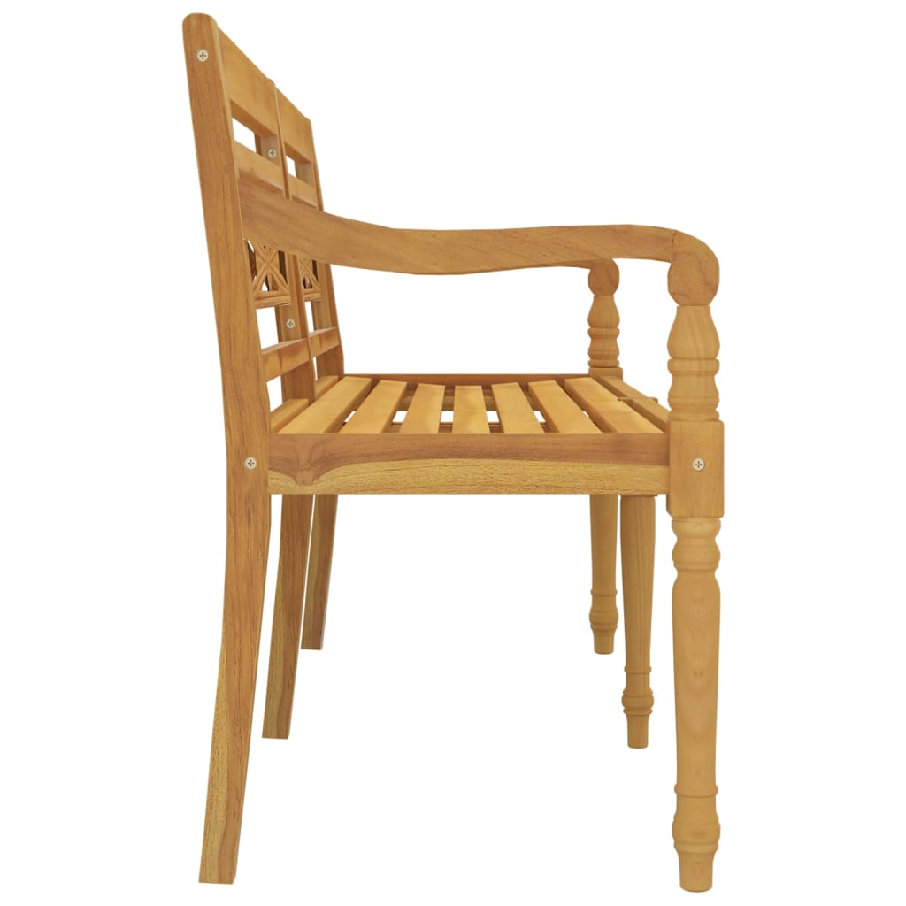 Bancă Batavia, 150 cm, lemn masiv de tec