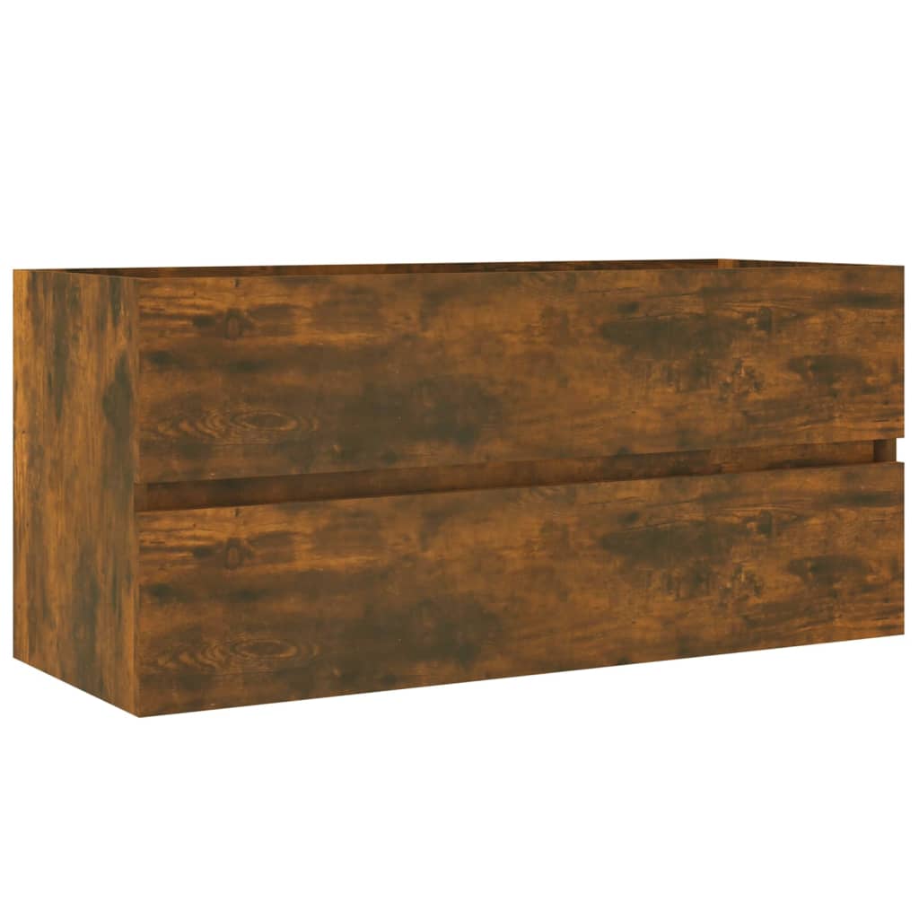 Sink cabinet, smoky oak, 100x38.5x45 cm, processed wood