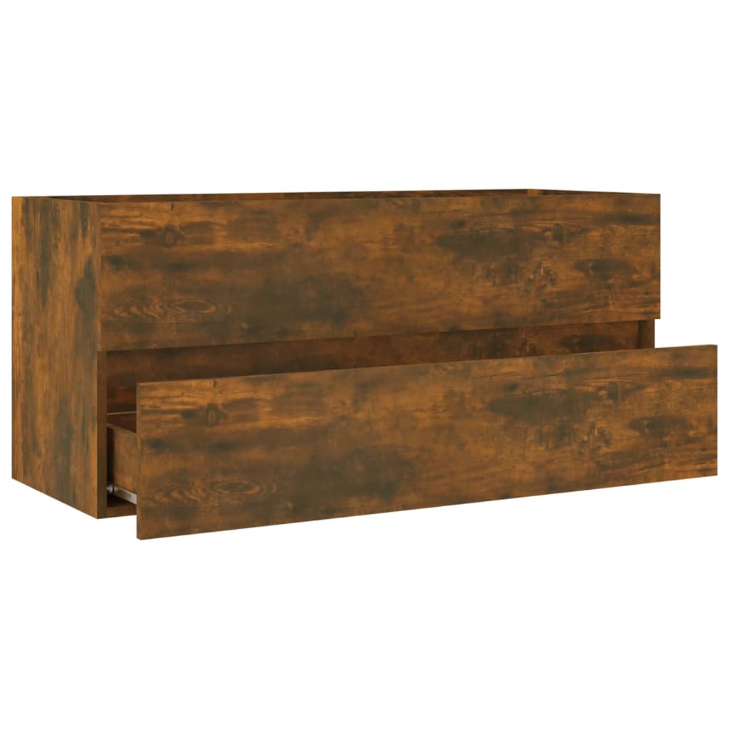 Sink cabinet, smoky oak, 100x38.5x45 cm, processed wood