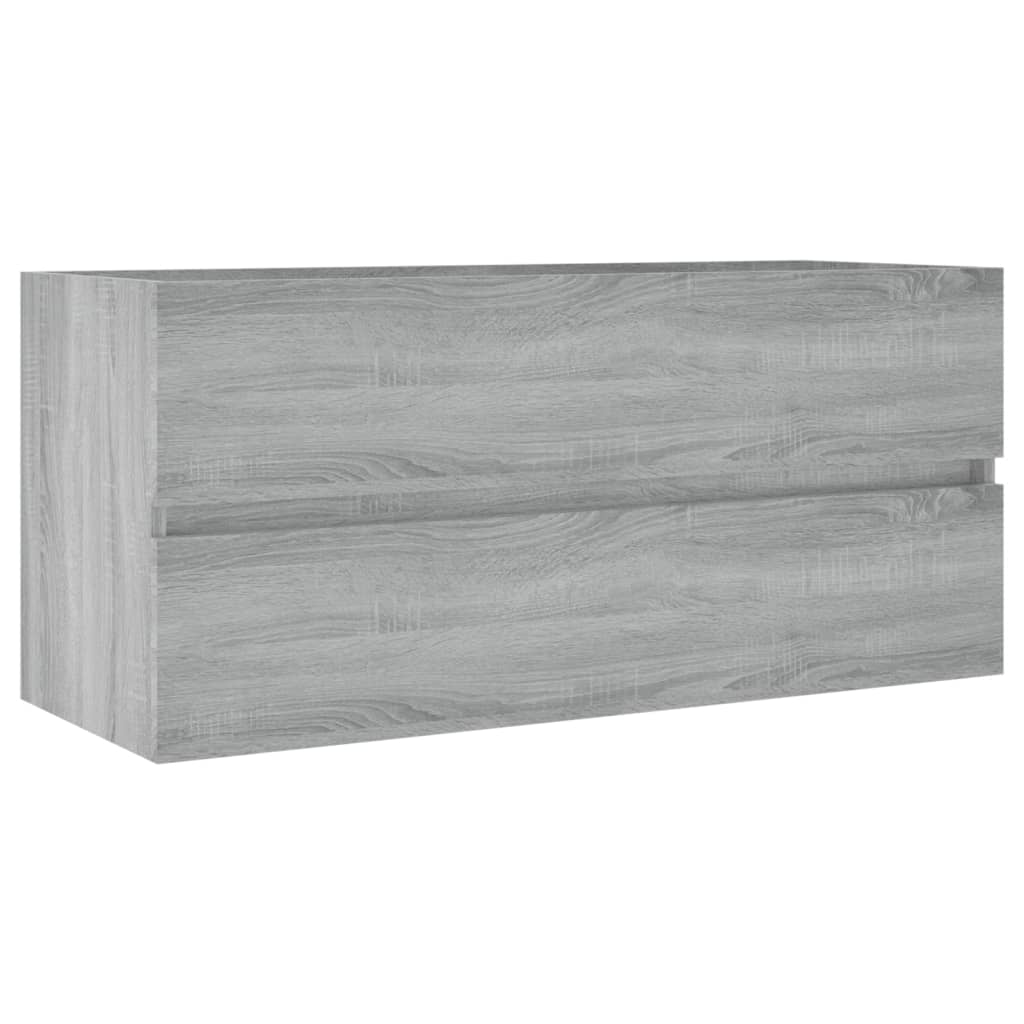 Sink cabinet, sonoma grey, 100x38.5x45 cm, processed wood