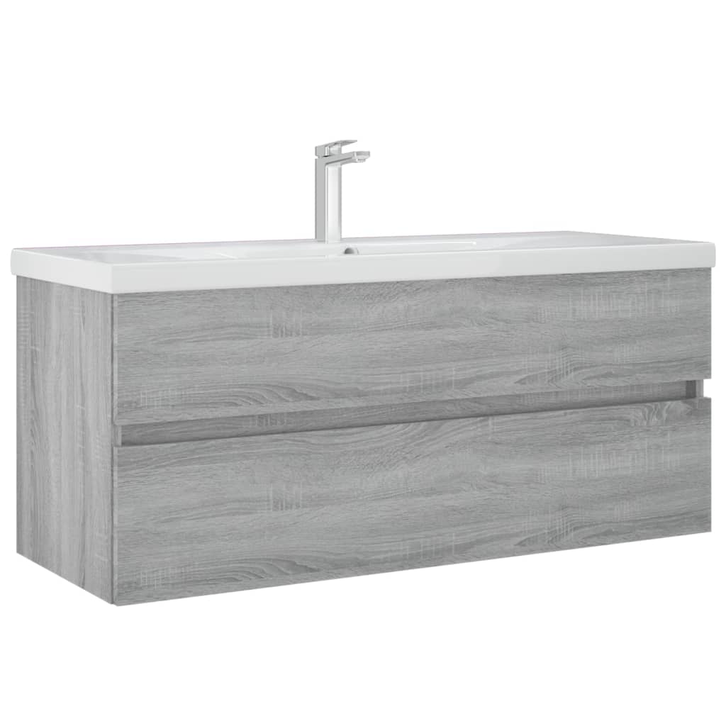 Sink cabinet, sonoma grey, 100x38.5x45 cm, processed wood
