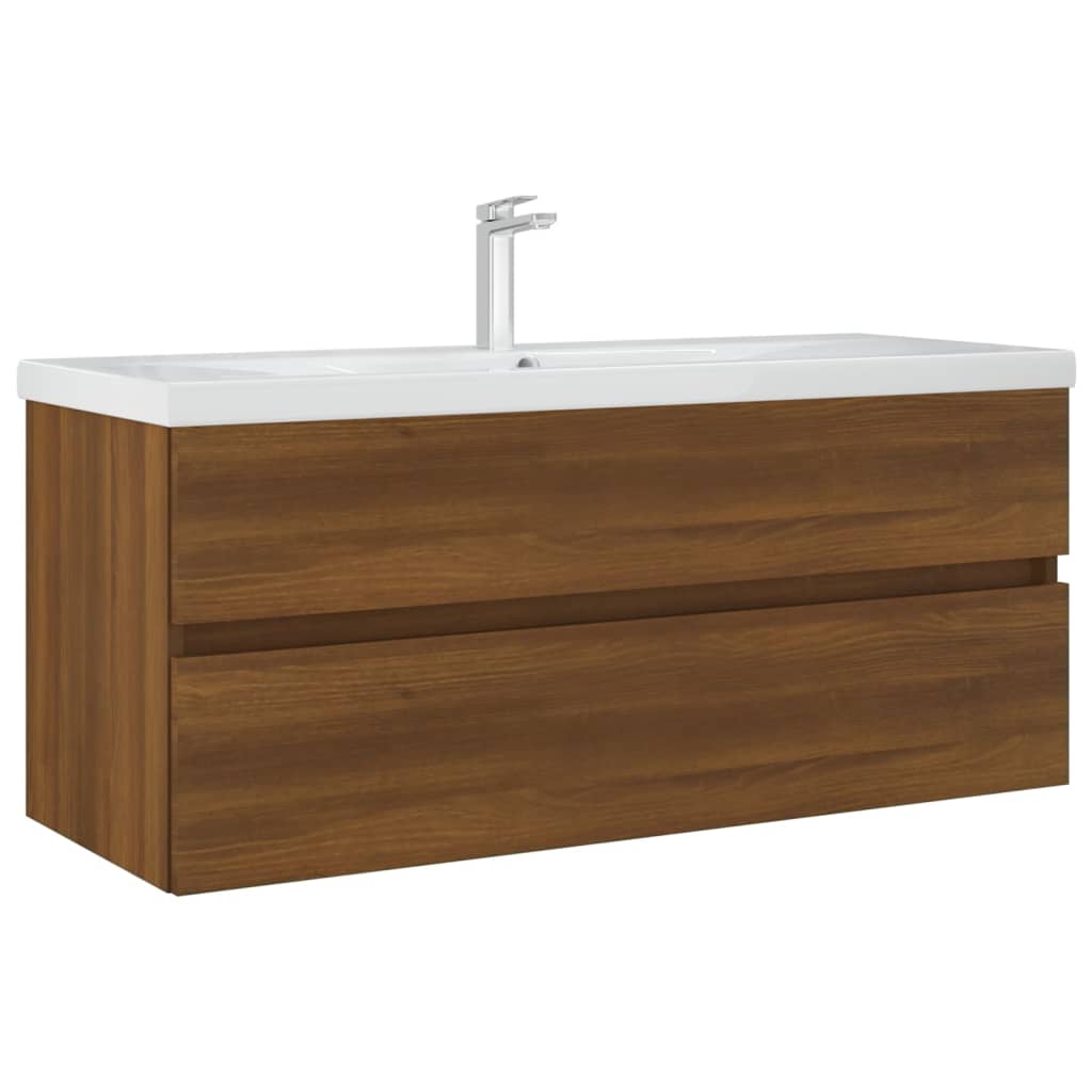 Sink cabinet, brown oak, 100x38.5x45 cm, processed wood