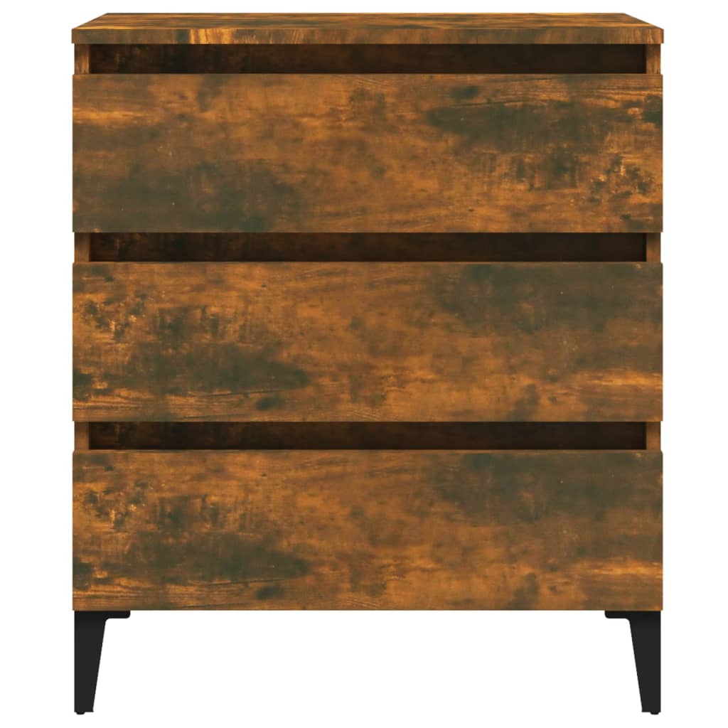 Dulap, stejar fumuriu, 60x35x69 cm, lemn compozit