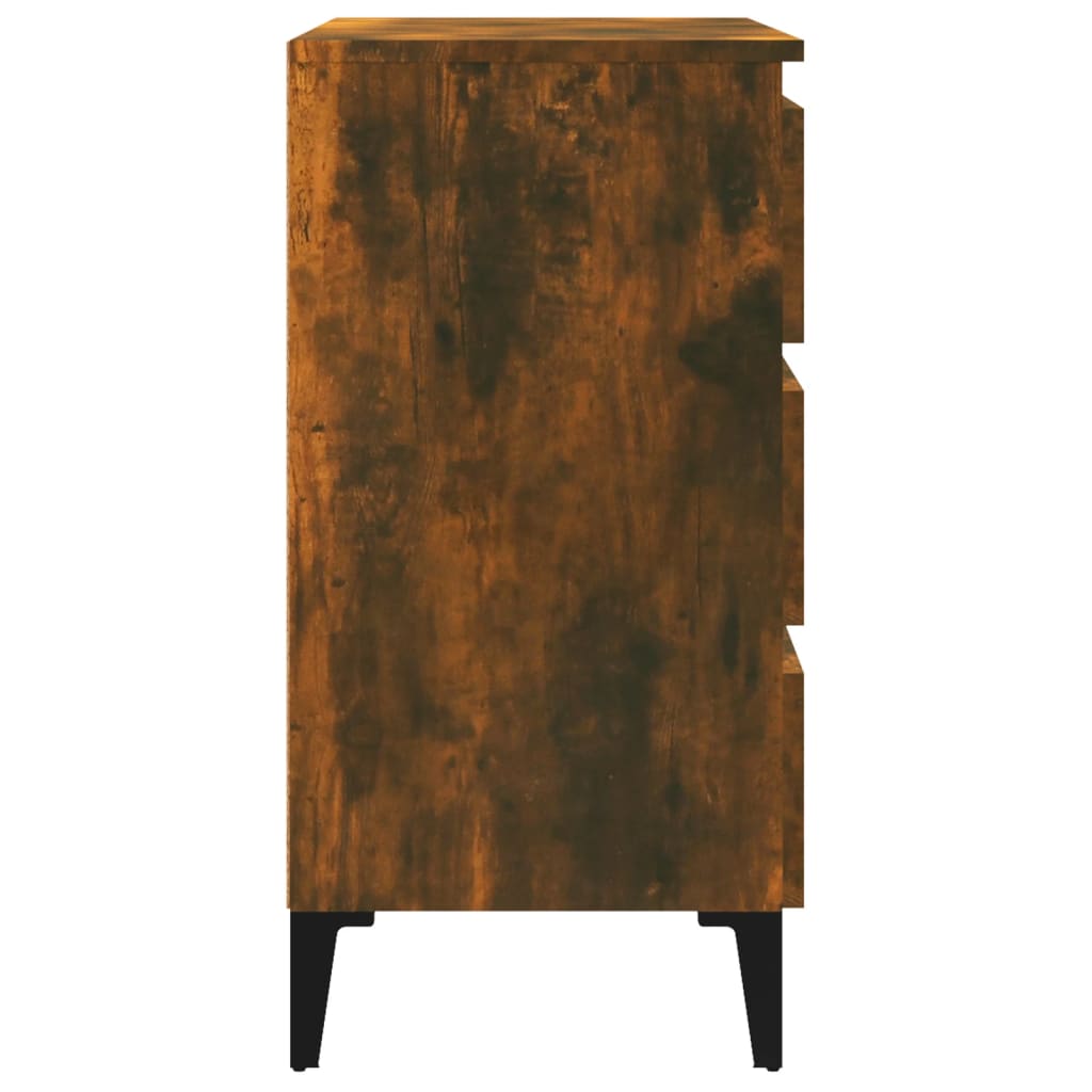 Dulap, stejar fumuriu, 60x35x69 cm, lemn compozit