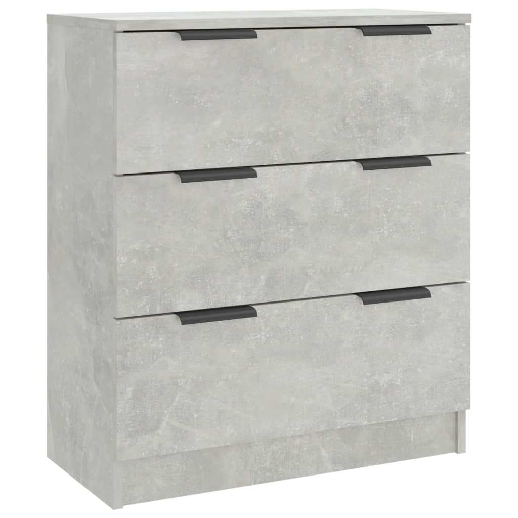 Dulap, gri beton, 60x30x70 cm, lemn prelucrat