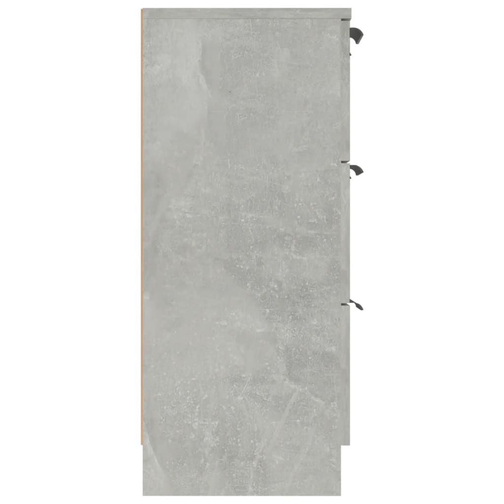 Dulap, gri beton, 60x30x70 cm, lemn prelucrat