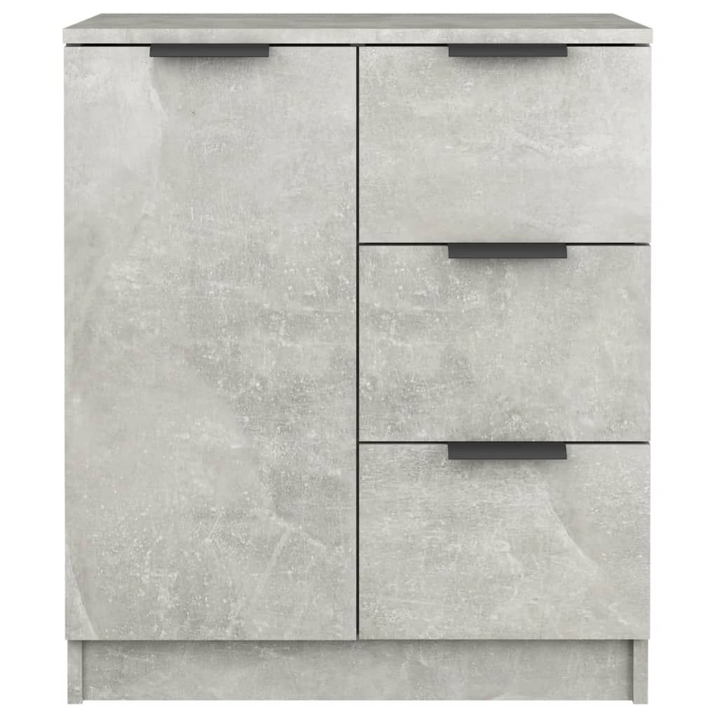 Dulap, gri beton, 60x30x70 cm, lemn prelucrat