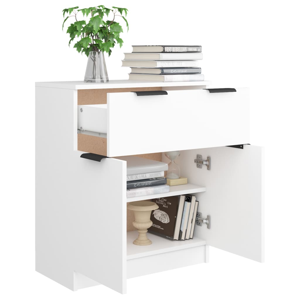 Dulap, alb, 60x30x70 cm, lemn prelucrat