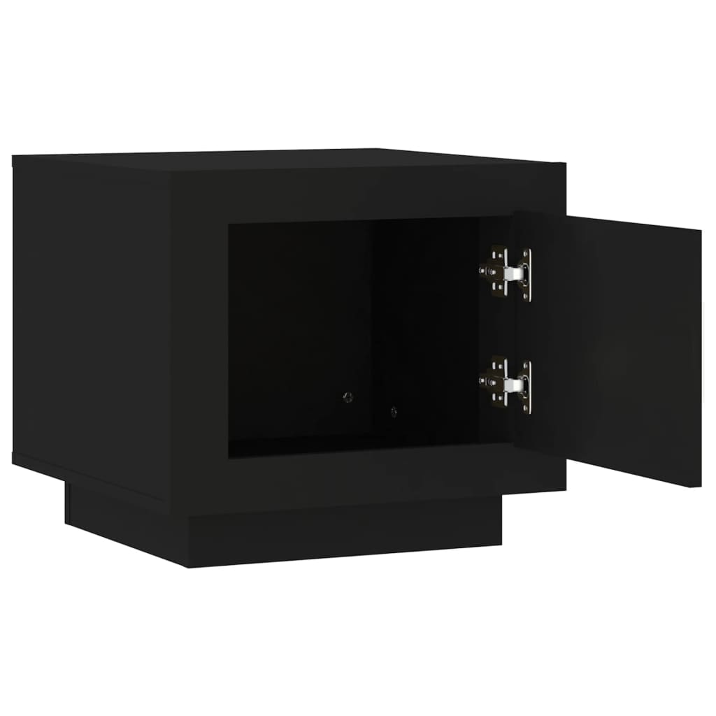 Coffee table, black, 51x50x45 cm, composite wood